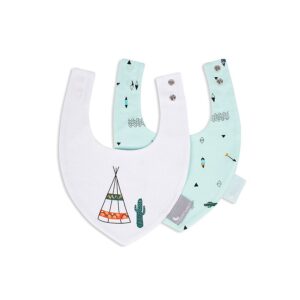 0032103 verde 300x300 - Pack de 2 Baberos Bandana Cabañas Verde