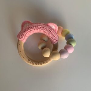 43bc4eb8 ab69 40ff 9407 0d34994cdd98 300x300 - Sonajero/Mordedor Mini Crochet Pink Bear