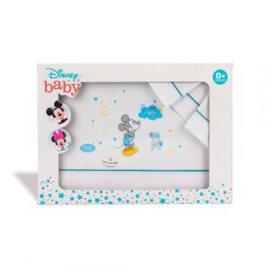 mk00611 blanco azul 300x300 - Juego de Sábanas Myckey 100% Algodón