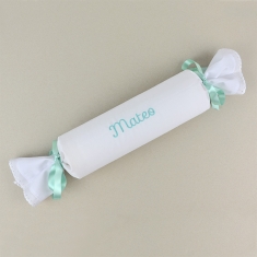 cojin antivuelco caramelo blanco y menta personalizado - Cojín Antivuelco Caramelo Básico