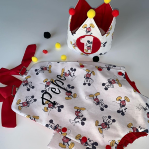 Diseno sin titulo 2021 08 17T193021.551 300x300 - Pack Cumpleaños Corona + Pelele Mickey/Rojo
