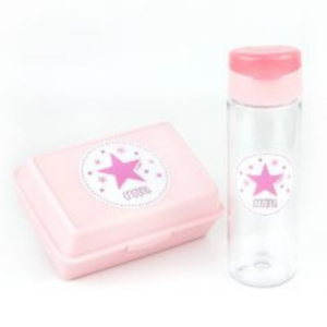 Diseno sin titulo 2021 09 13T180818.192 300x300 - Pack Personalizada Botella 600ml + Cajita Porta Alimentos Estrella Rosa