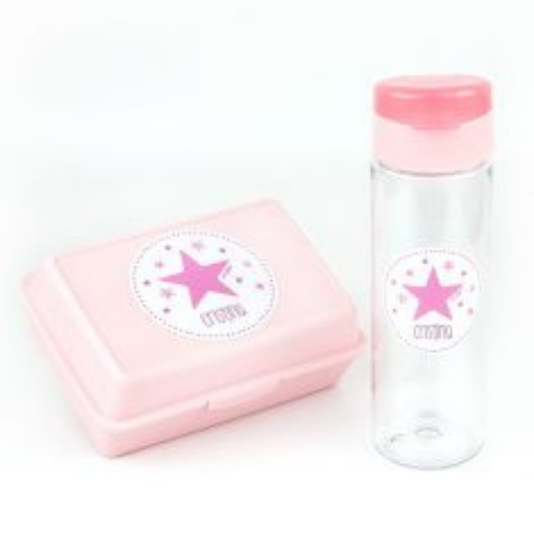 Pack Personalizada Botella 600ml + Cajita Porta Alimentos Estrella Rosa Diseno sin titulo 2021 09 13T180818.192 - Pack Personalizada Botella 600ml + Cajita Porta Alimentos Estrella Rosa